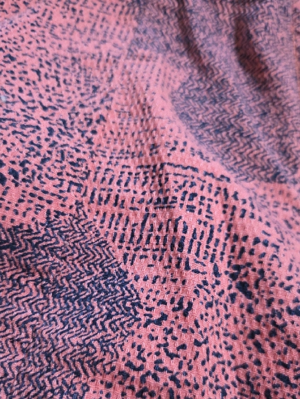 Cartonnier Coral Patterned Jean Shorts with Side Snap Details - Picture 4 of 7